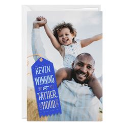 Hallmark - Personalized Winning at Fatherhood Photo Card