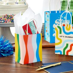 Alternative view of Hallmark - 4" Retro Birthday 3-Pack Gift Card Holder Mini Bags