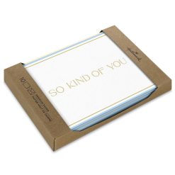 Hallmark - Composed Gold Lettering Blank Thank You Notes, Pack of 10