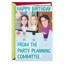 Hallmark - The Office The Party Planning Committee Funny Pop-Up Birthday Card With Sound