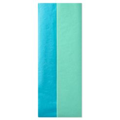 Hallmark - Solid Turquoise/Mint 2-Pack Tissue Paper, 6 sheets