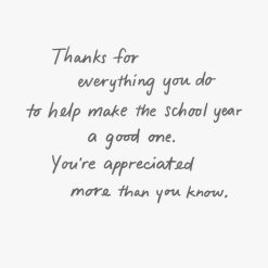 Alternative view of Hallmark - Our School Is Lucky to Have You Thank You Card