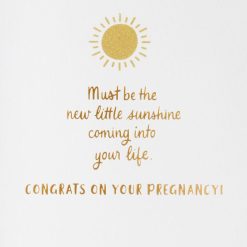 Alternative view of Hallmark - You're Positively Glowing Pregnancy Congratulations Card
