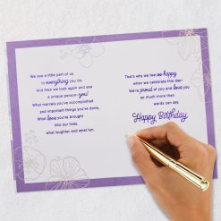 Alternative view of Hallmark - More Than Words Birthday Card for Daughter From Both