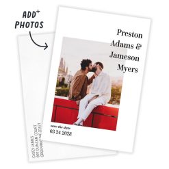 Alternative view of Hallmark - Modern White Frame Flat Wedding Save the Date