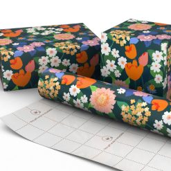 Alternative view of Hallmark - Vibrant Flowers Wrapping Paper Mini Roll, 38.8 sq. ft.