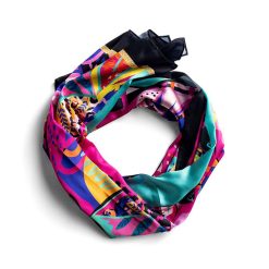 Hallmark - Sylvia Mollie Bold and Bright Abstract Scarf