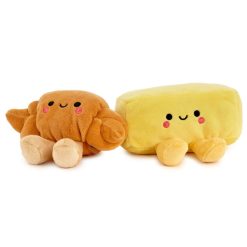Hallmark - Better Together Croissant and Butter Magnetic Plush Pair, 2.5