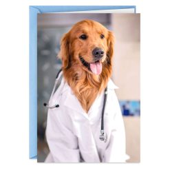 Hallmark - Dog Doctor Funny Get Well Card
