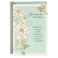 Hallmark - Praying You'll Feel Surrounded By Love Religious Sympathy Card for Loss of Mom