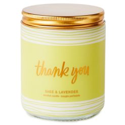 Hallmark - Thank You Scented Single-Wick Jar Candle, 7 oz.