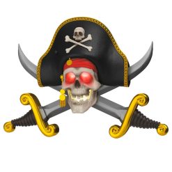 Hallmark - Disney Pirates of the Caribbean Collection The Talking Skull Ornament With Light and Sound