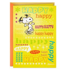 Hallmark - Peanuts Snoopy Happy Dance Birthday Card