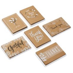 Hallmark - Rustic Floral Boxed Blank Thank-You Notes Assortment, Pack of 48