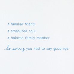 Alternative view of Hallmark - Sunlit Forest Sympathy Card for Loss of Cat