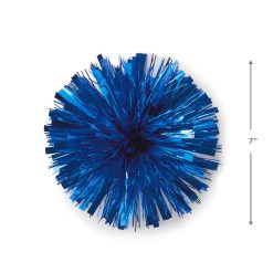 Alternative view of Hallmark - Royal Blue Metallic Pom Pom Gift Bow, 7