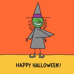 Alternative view of Hallmark - Pointy Witch Hats Funny Halloween Card