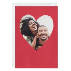 Hallmark - Personalized Red Heart Frame Photo Card