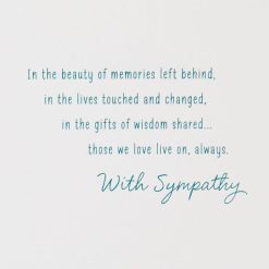 Alternative view of Hallmark - Nothing Loved Is Lost Sympathy Card