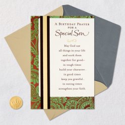 Alternative view of Hallmark - May You Continue to Grow Religious Birthday Card for Son