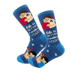 Hallmark - E&S Pets Life Is Better With a Dog Novelty Crew Socks