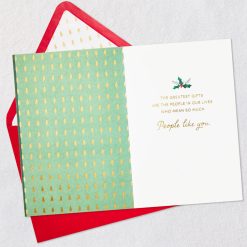 Alternative view of Hallmark - People Like You Are the Greatest Gifts Christmas Card
