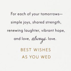 Alternative view of Hallmark - Blessings, Joy and Love Religious Wedding Card