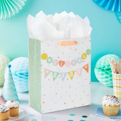 Alternative view of Hallmark - 13" Welcome Baby Banner Large Gift Bag