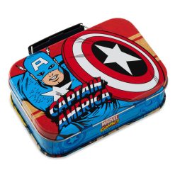 Hallmark - 2.5" Marvel Captain America Shield Tin Gift Card Holder Box