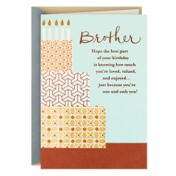 Hallmark - You're a Blessing Religious Birthday Card for Brother