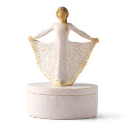 Hallmark - Willow Tree Girl in Butterfly Dress Keepsake Box