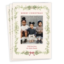 Hallmark - Classy Garland Flat Christmas Photo Card
