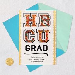 Alternative view of Hallmark - We're Witnessing Your Brilliance HBCU Graduation Card