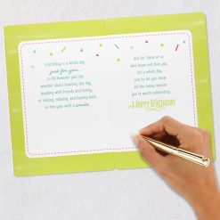 Alternative view of Hallmark - Celebrating You Sequin Balloons Birthday Card for Family