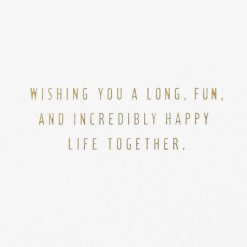 Alternative view of Hallmark - Wishing You An Incredibly Happy Life Together Wedding Card