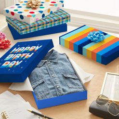 Alternative view of Hallmark - Classic and Colorful 8-Pack Assorted Medium Birthday Gift Box Bundle