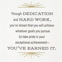 Alternative view of Hallmark - Dedication and Hard Work Graduation Card for Doctorate