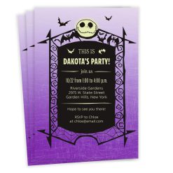 Hallmark - Disney Tim Burton's The Nightmare Before Christmas This Is a Party! Flat Birthday Invitation