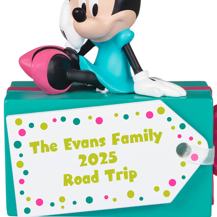 Hallmark - Disney Minnie Mouse Christmas Present Personalized Ornament, Custom Text - Image 2