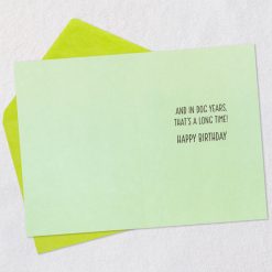 Alternative view of Hallmark - Dog Years Waiting for Cake Funny Birthday Card