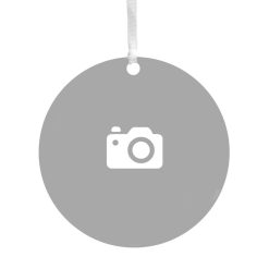 Hallmark - Design-Your-Own Round Metal Personalized Ornament, Custom Photo