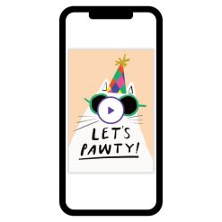 Hallmark - Pawty Cat Custom Celebration eCard