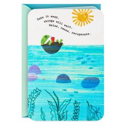 Hallmark - Relax, Renew, Recuperate Turtle  Get Well Card