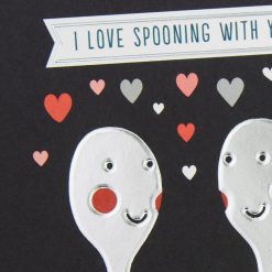Alternative view of Hallmark - Spooning and Forking Naughty Love Card