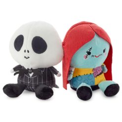 Hallmark - Disney Tim Burton's The Nightmare Before Christmas Better Together Jack & Sally Magnetic Plush, 5