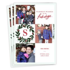 Hallmark - Warmest Wishes Flat Christmas Photo Card