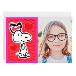 Hallmark - Personalized Peanuts Snoopy and Hearts Love Photo Card