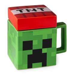 Hallmark - Minecraft Creeper Square Mug With Game Sounds, 15 oz.