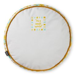 Alternative view of Hallmark - Disney It's a Small World Round Clock Face Pillow, 15