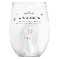 Alternative view of Hallmark - Charmers White Bunny Silicone Charm, 2.6 H